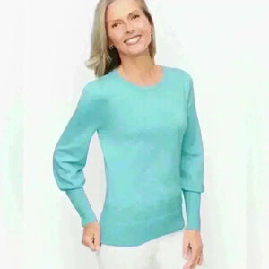 Talbots puff sleeve sweater